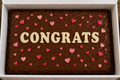 Brownie cake spelling Congrats